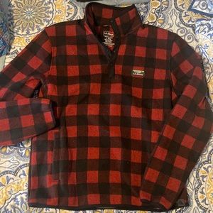Mens L.L Bean slightly fitted Fleece pullover